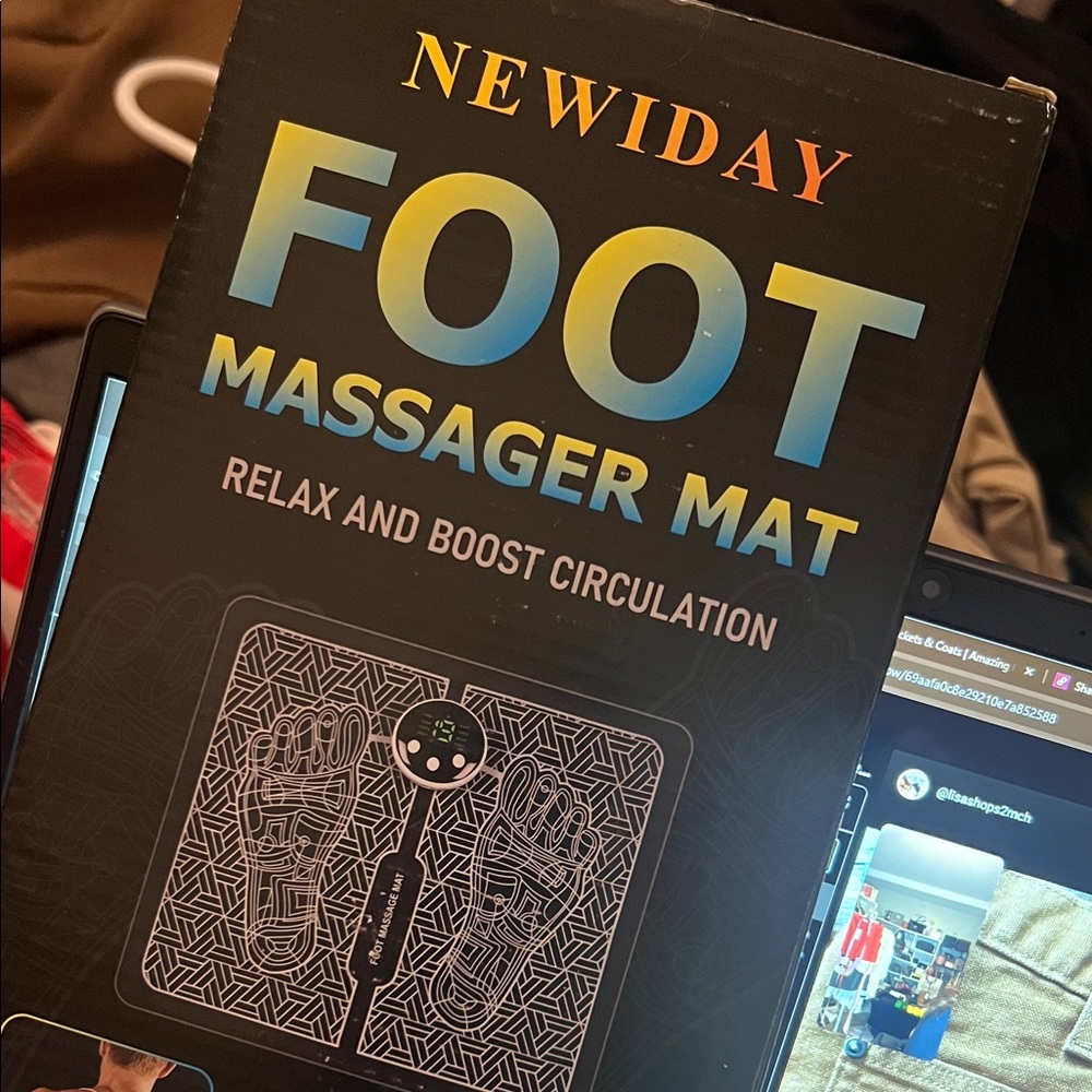 Black Foot Massager Mat – Relax & Boost Circulation